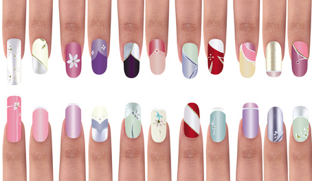 exemple de design pour les ongles